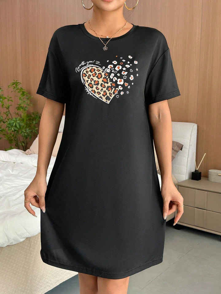 Rochie de noapte SHEIN, negru