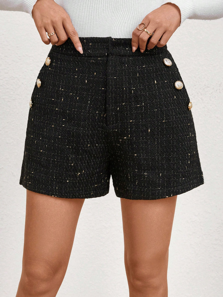 Pantaloni scurți SHEIN, negru