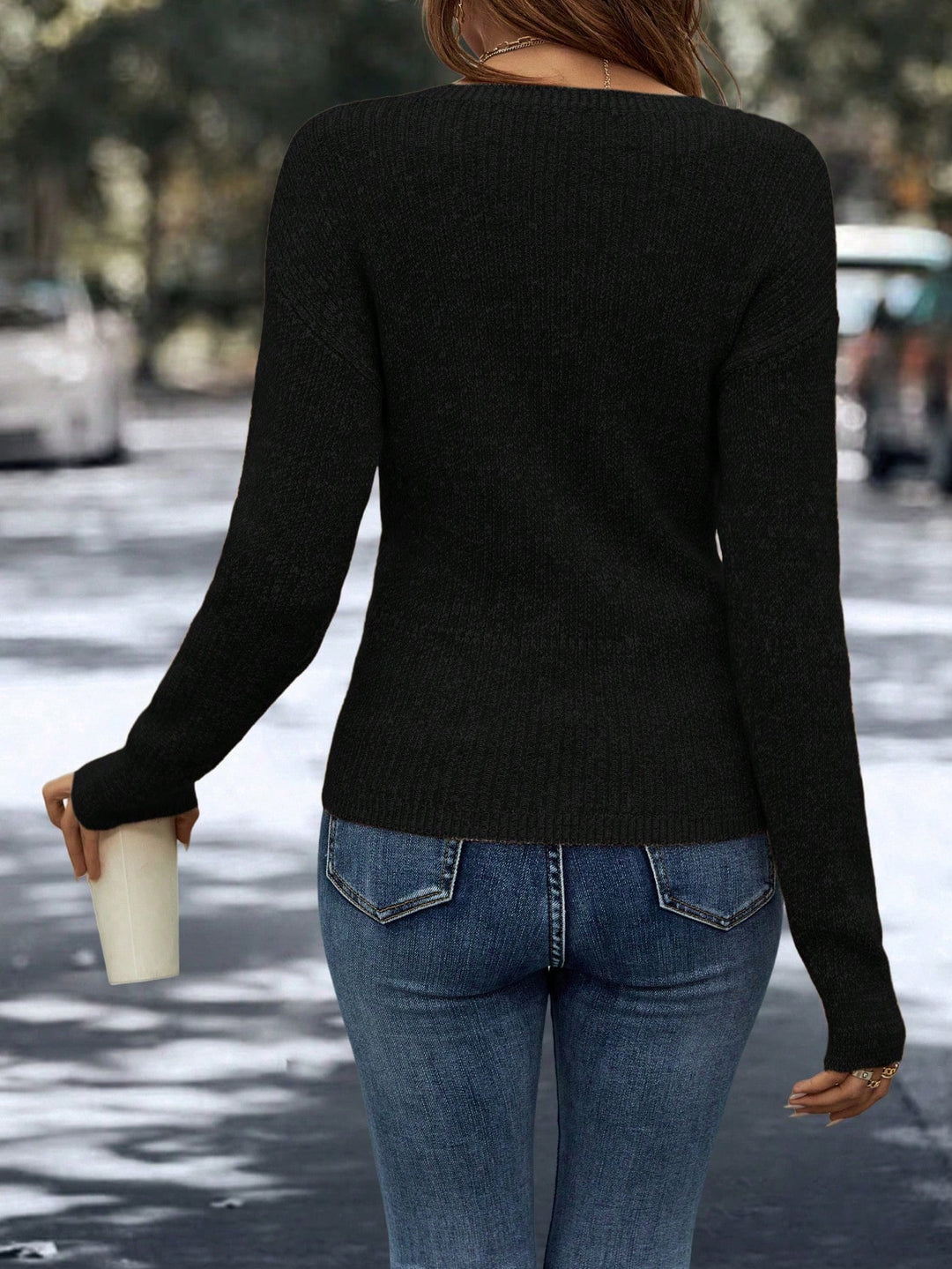 Pulover SHEIN, negru