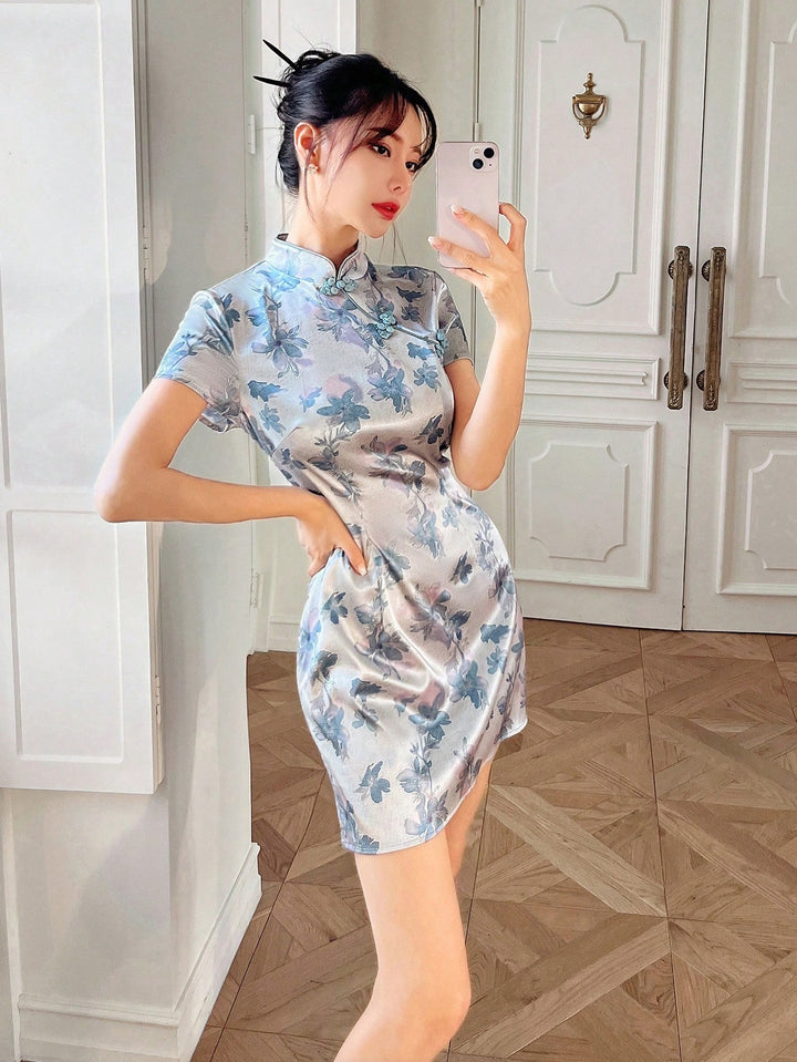 Rochie scurtă SHEIN, albastru