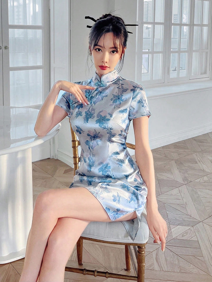 Rochie scurtă SHEIN, albastru