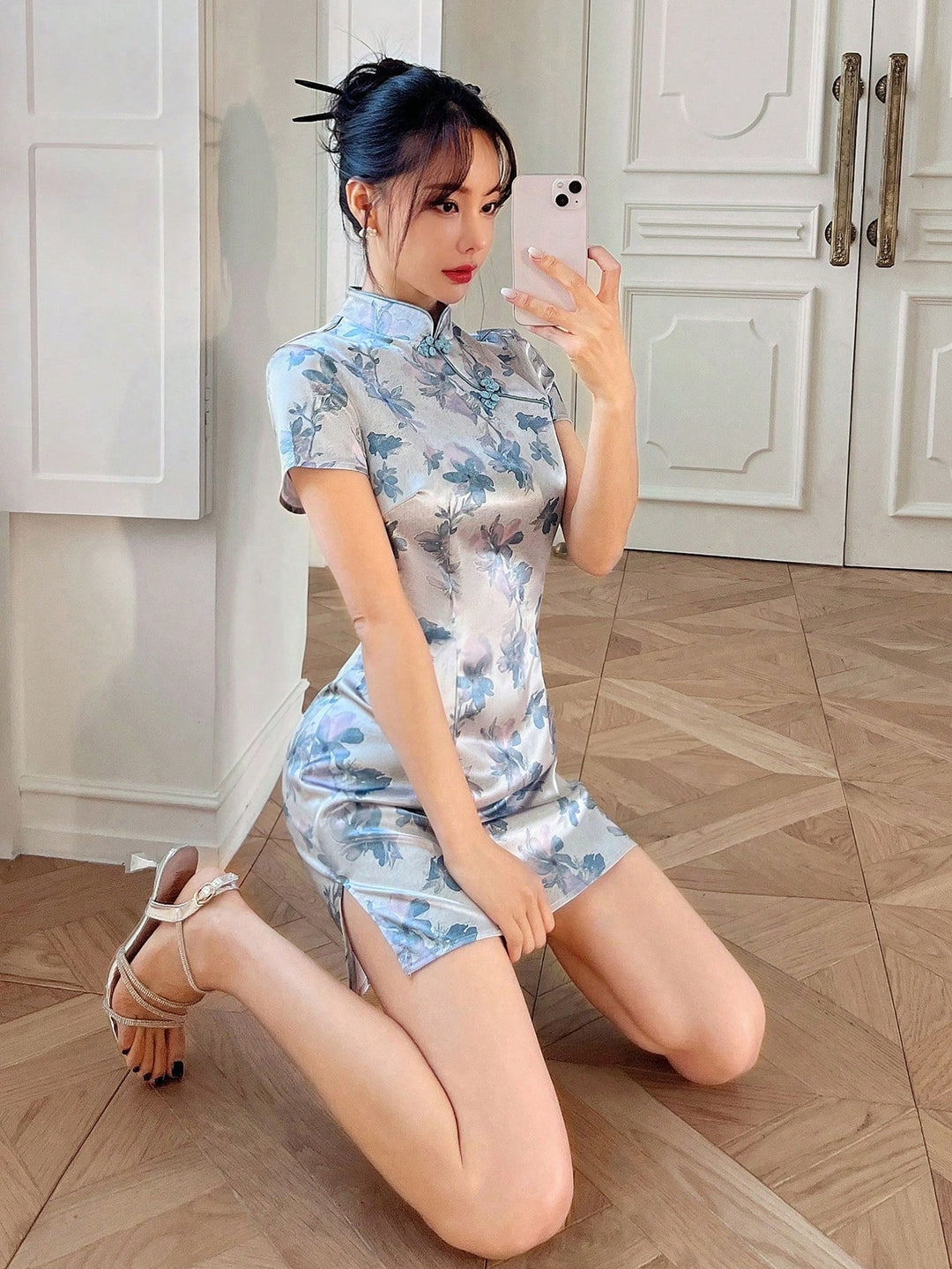 Rochie scurtă SHEIN, albastru