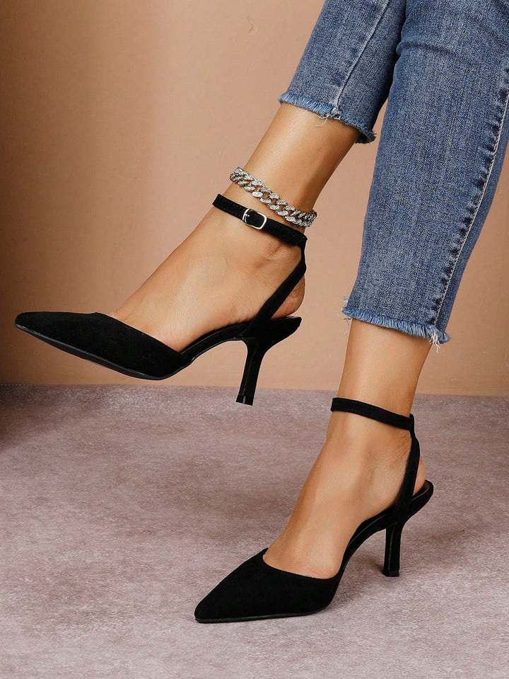 Pantofi cu toc SHEIN, negru