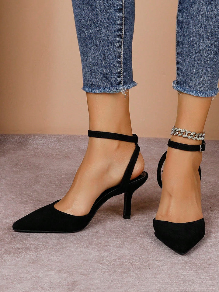 Pantofi cu toc SHEIN, negru
