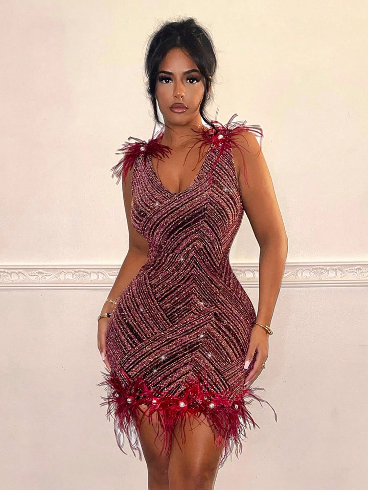 Rochie mini SHEIN, vișiniu