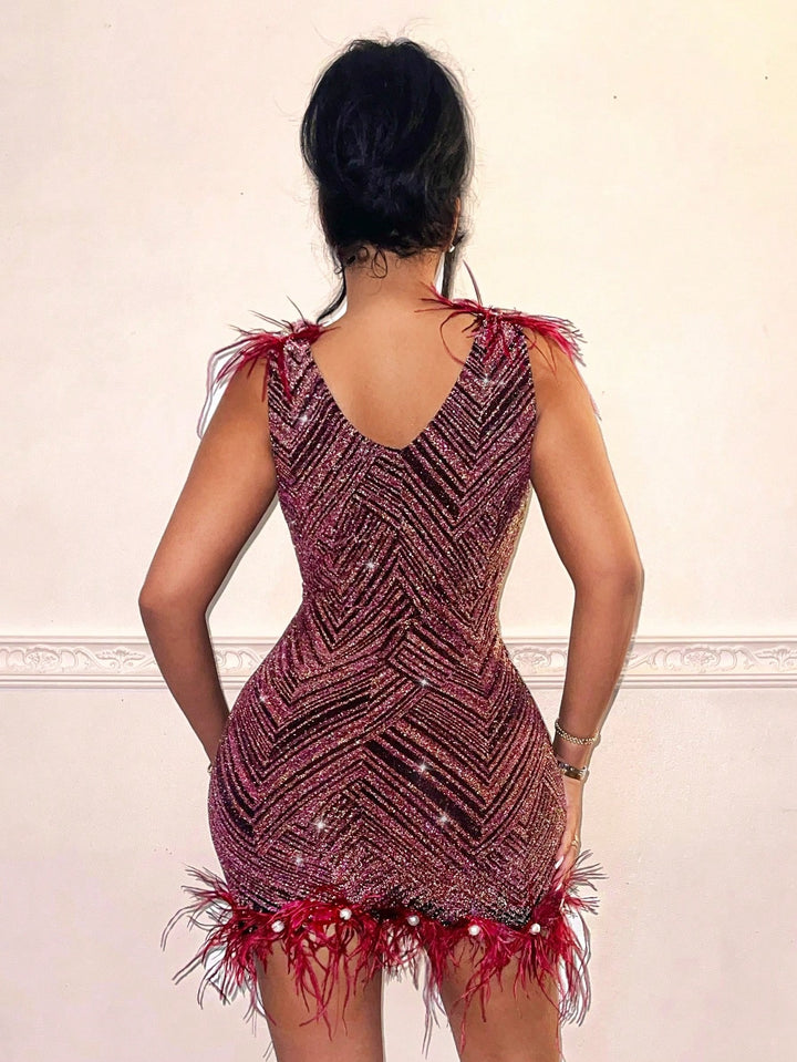 Rochie mini SHEIN, vișiniu