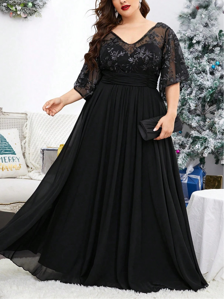 Rochie maxi SHEIN, negru