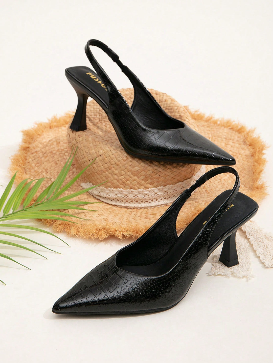 Pantofi cu toc SHEIN, negru