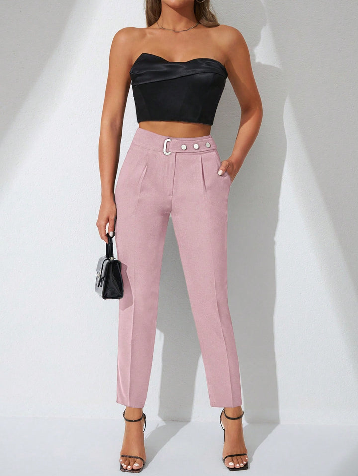 Pantaloni SHEIN, roz