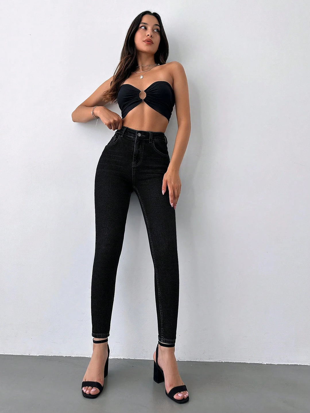 Jeans SHEIN, negru