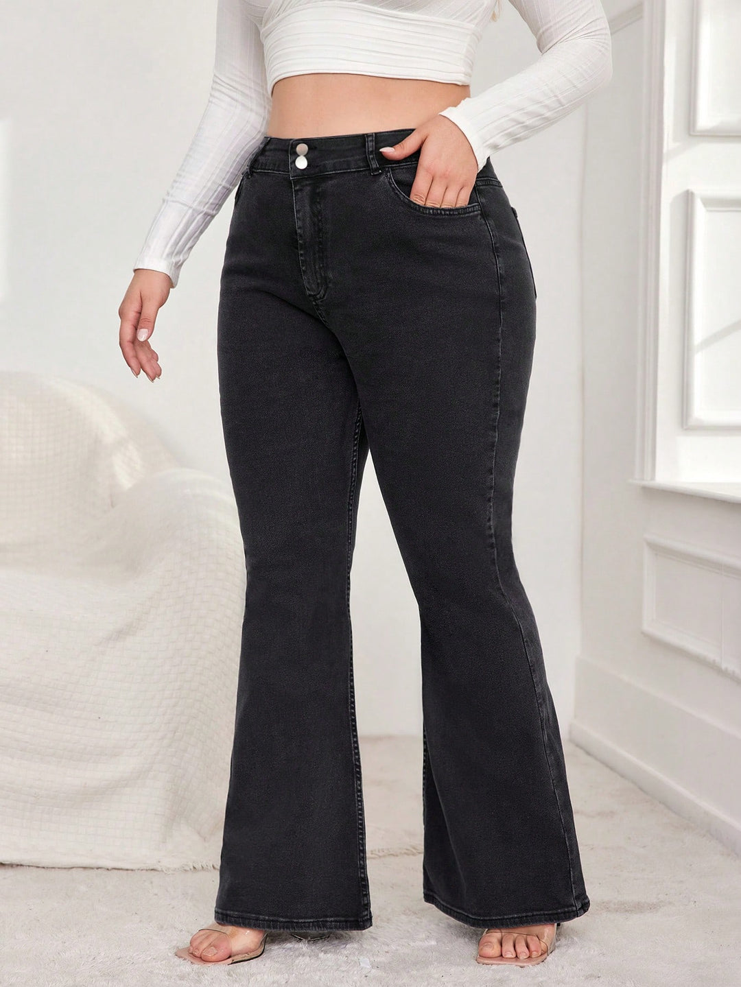 Jeans SHEIN, negru