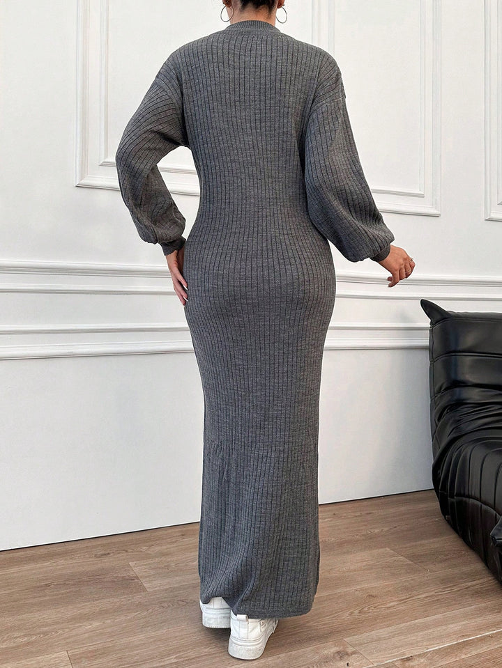 Rochie maxi SHEIN, gri