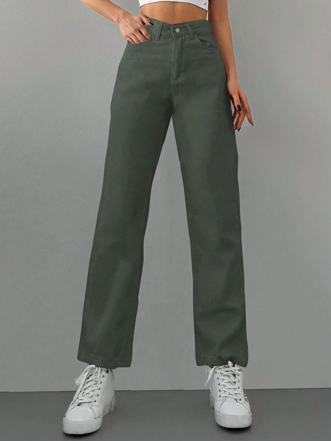 Jeans SHEIN, kaki