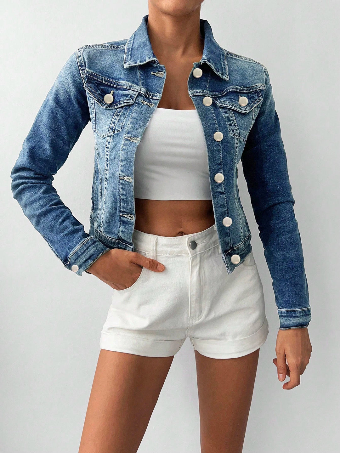SHEIN farmerdzseki, kék