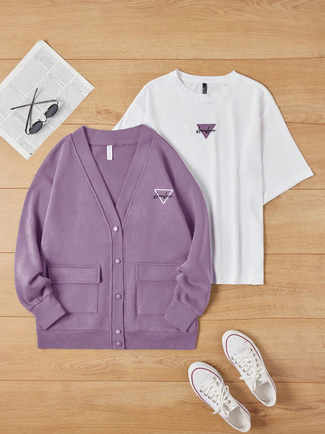 Set bluză și tricou Shein, mix