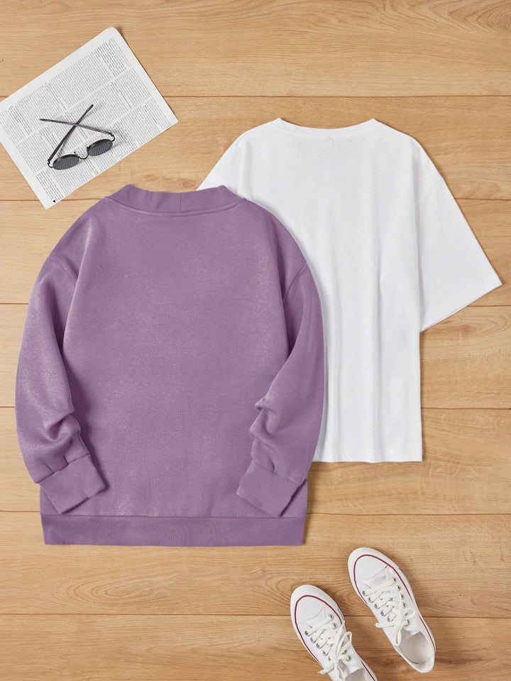 Set bluză și tricou Shein, mix