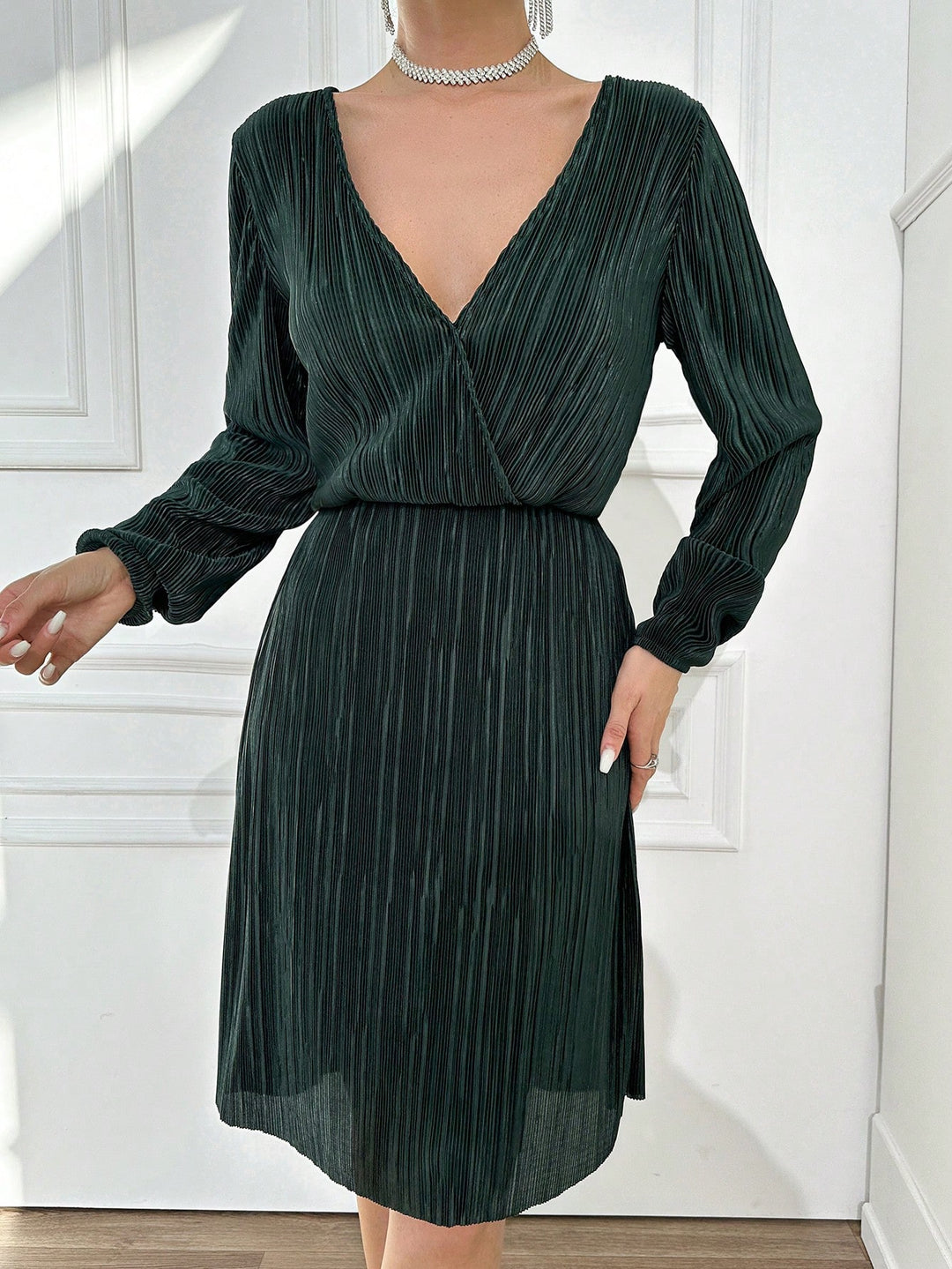 Shein miniruha, zöld