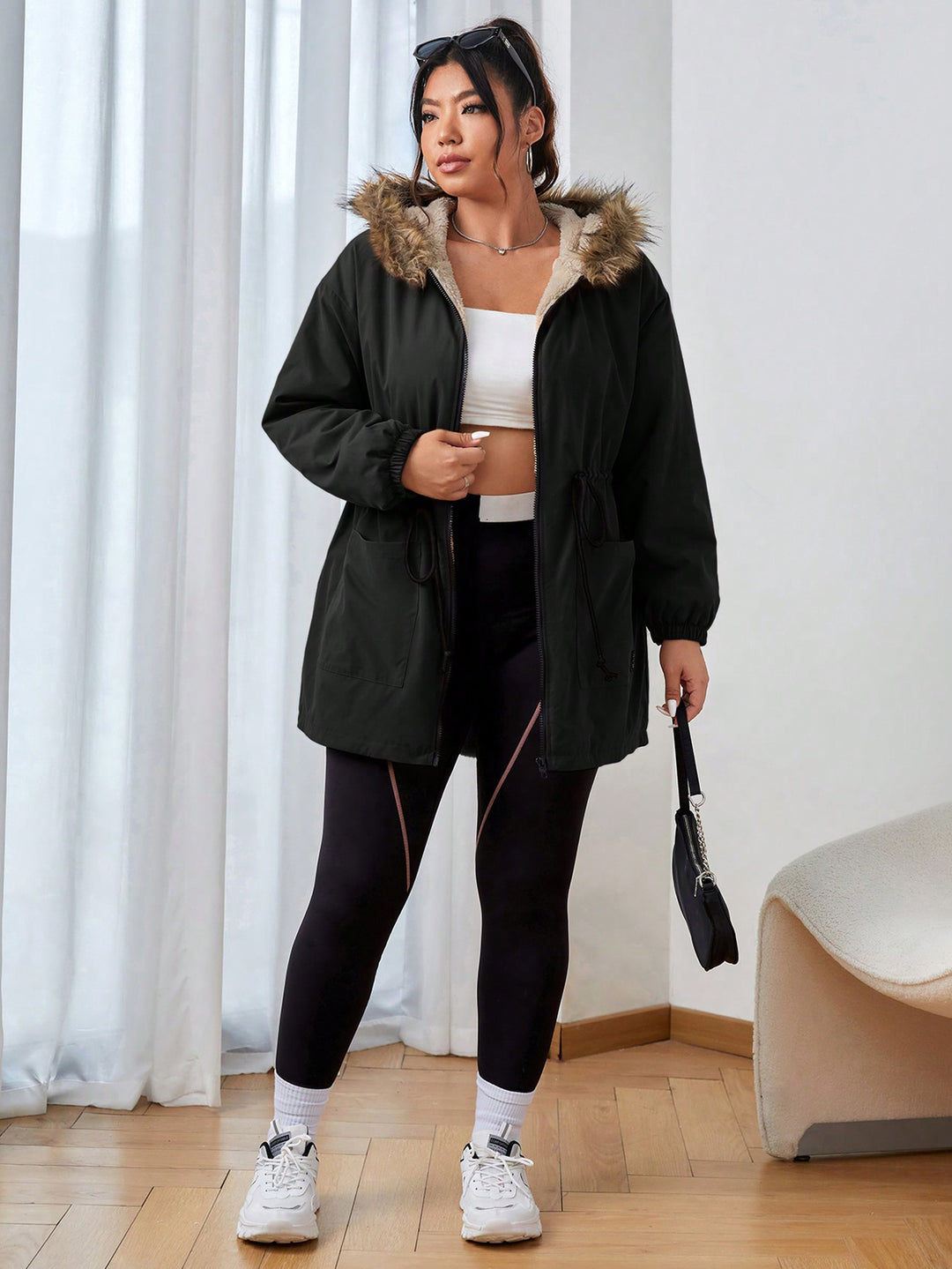 Palton SHEIN, negru