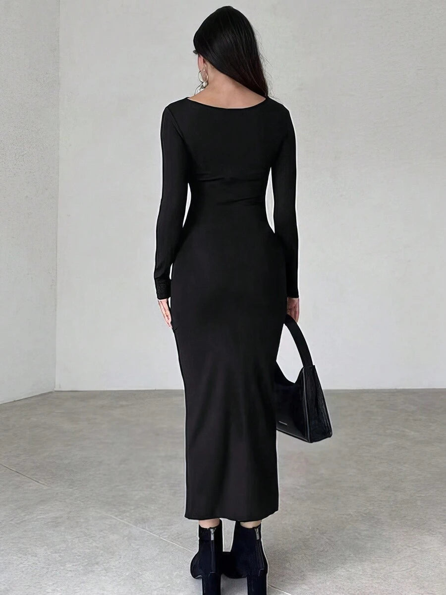 Rochie midi SHEIN, negru