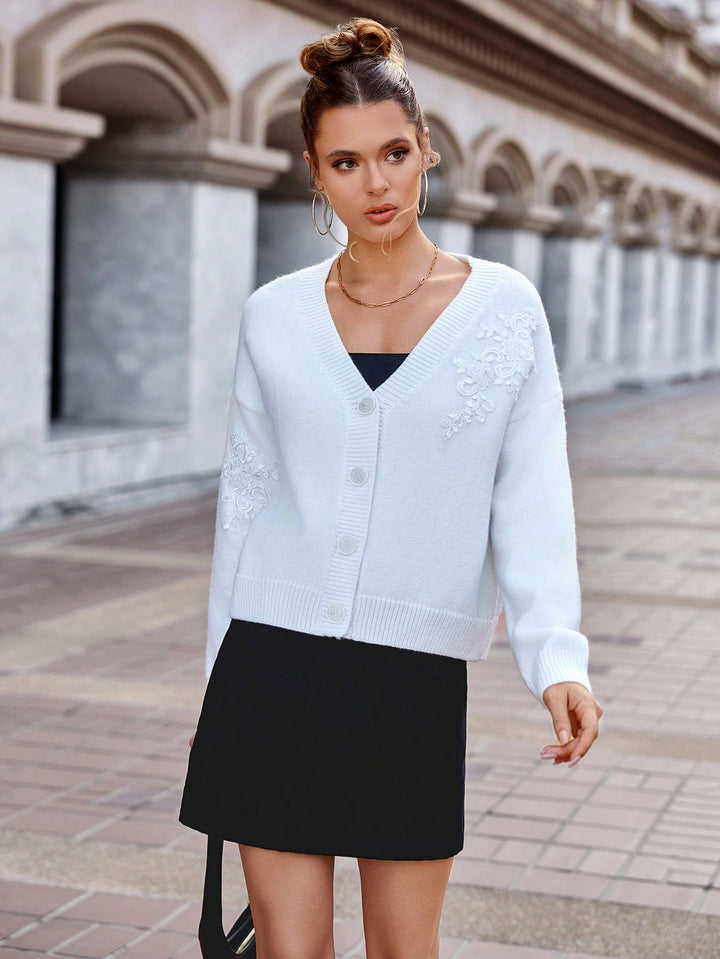 Cardigan SHEIN, alb