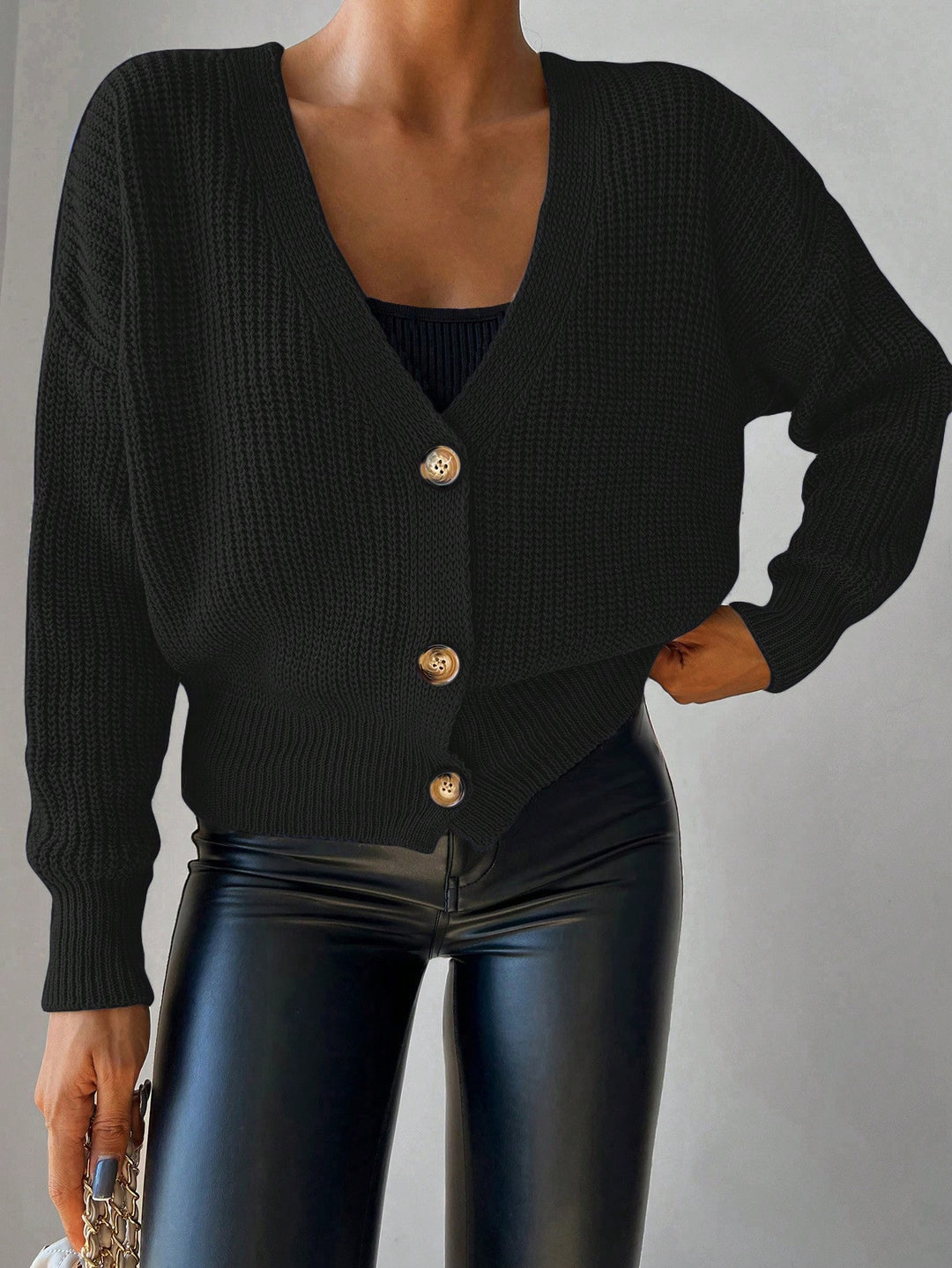 Cardigan SHEIN, negru