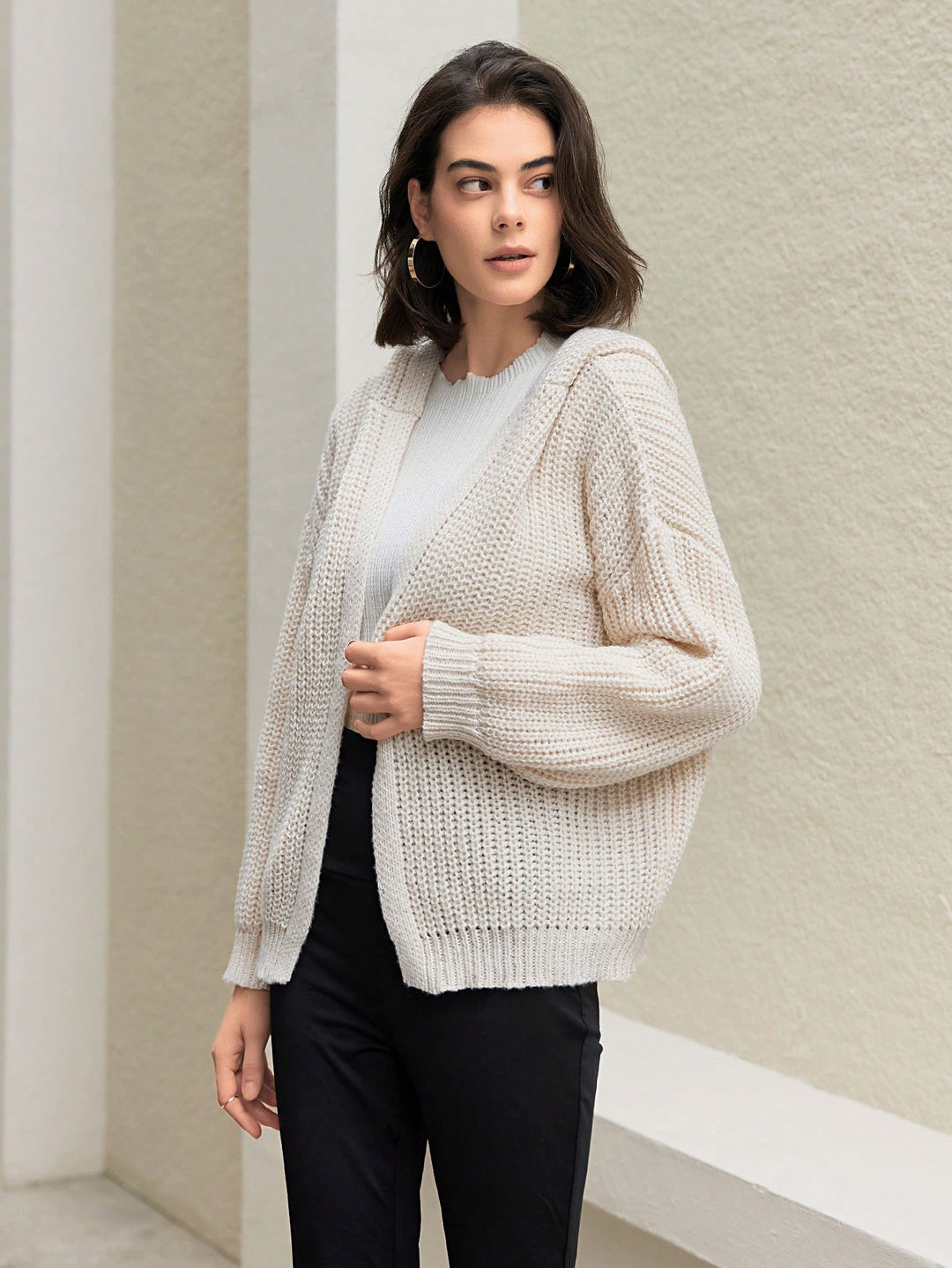 Cardigan SHEIN, kaki