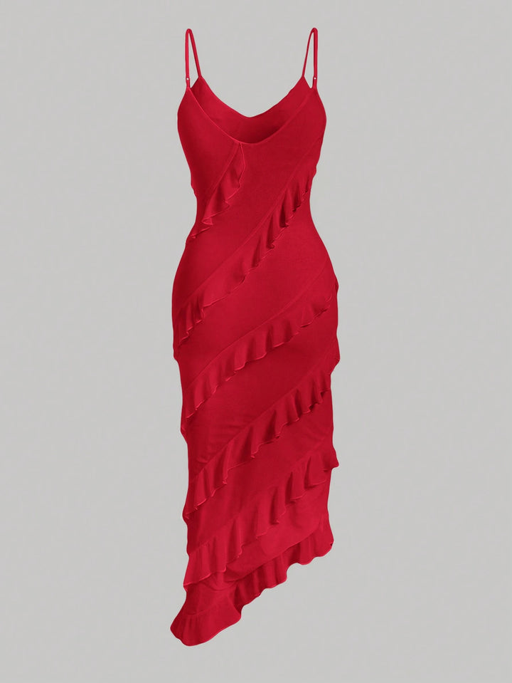 Rochie midi SHEIN, roșu