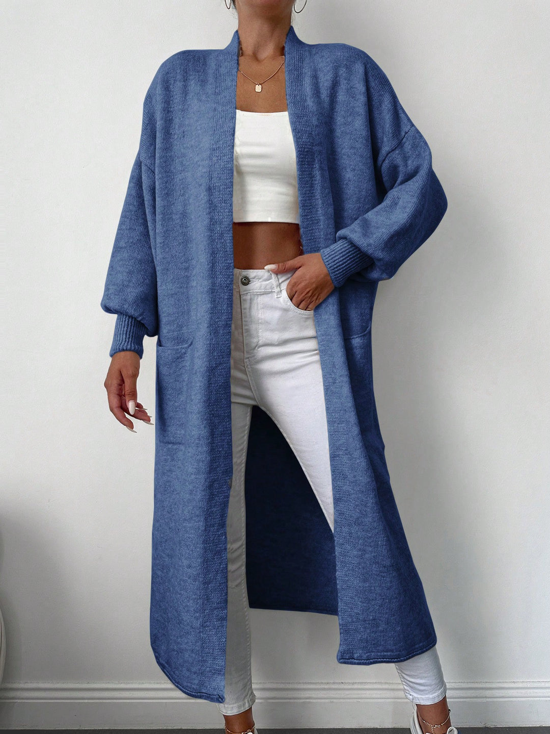 Cardigan SHEIN, albastru