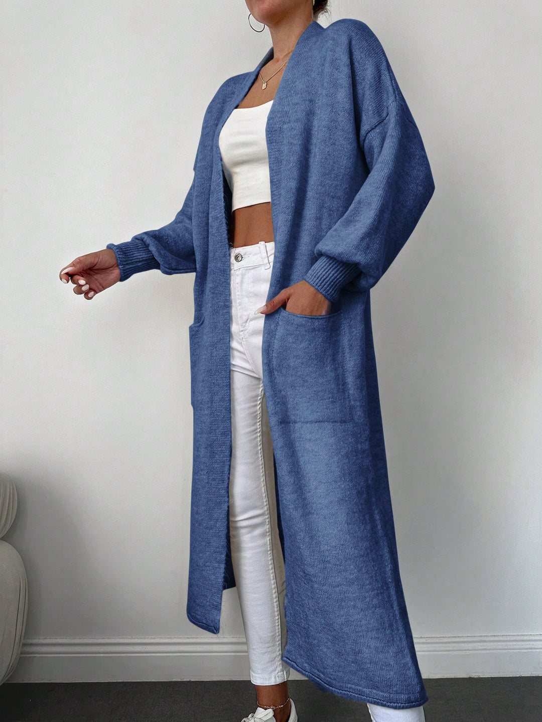 Cardigan SHEIN, albastru