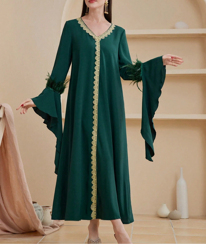SHEIN maxi ruha, zöld