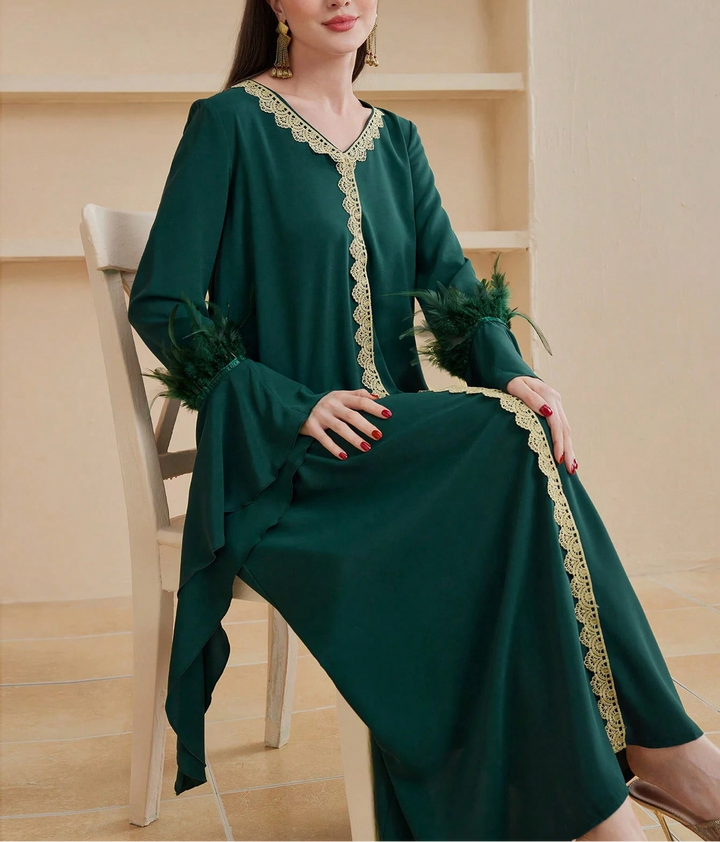 SHEIN maxi ruha, zöld