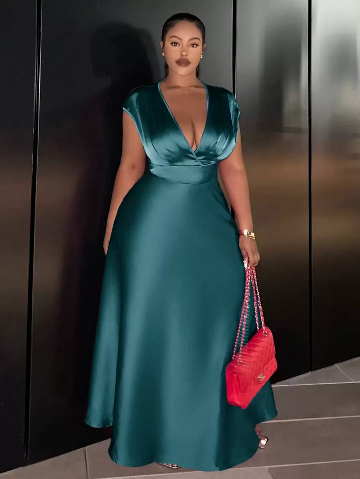 Rochie maxi SHEIN, verde