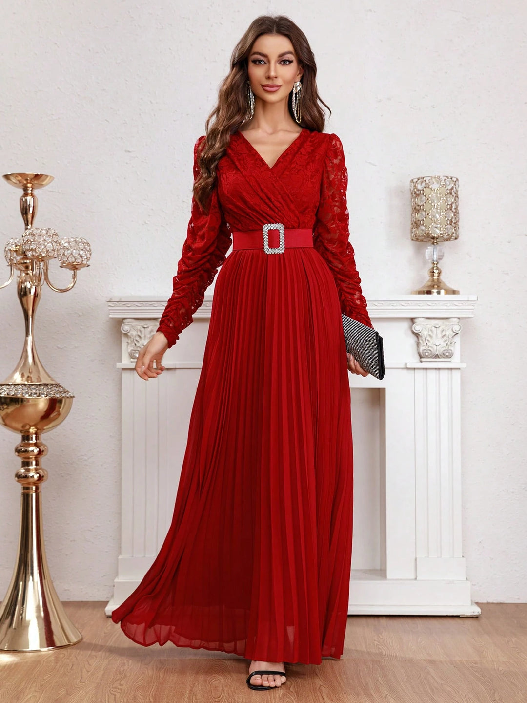 Rochie maxi SHEIN, roșu