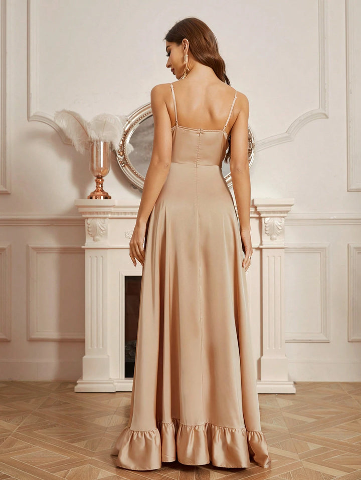 Rochie maxi Shein Belle, bej