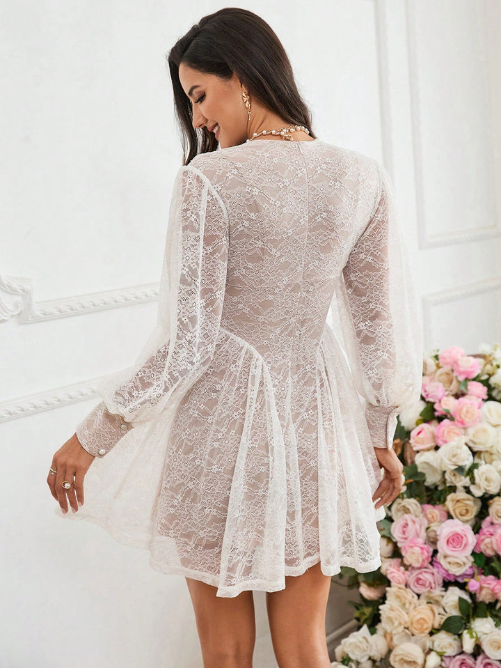 Rochie mini SHEIN, alb