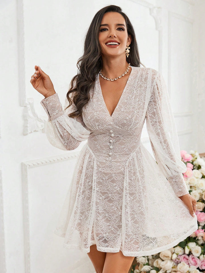 Rochie mini SHEIN, alb
