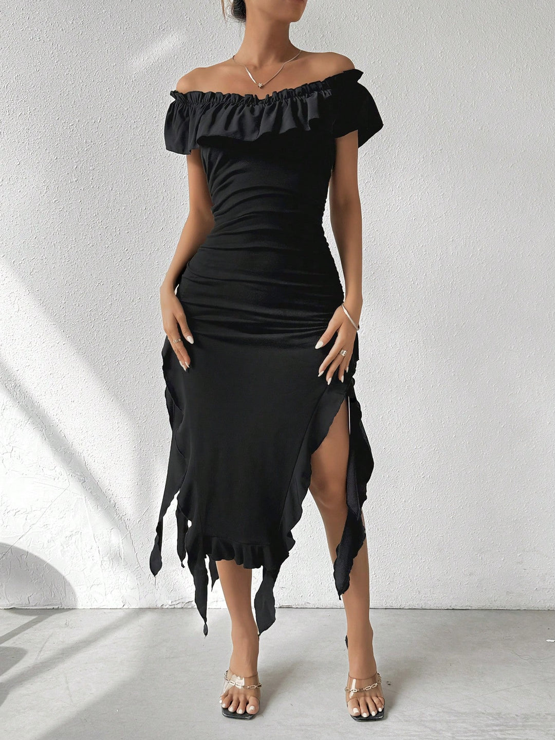 Rochie midi SHEIN, negru