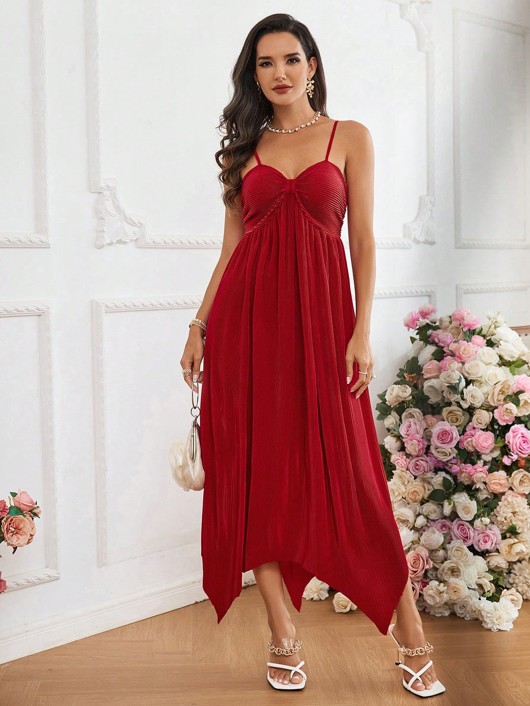Rochie maxi SHEIN, roșu