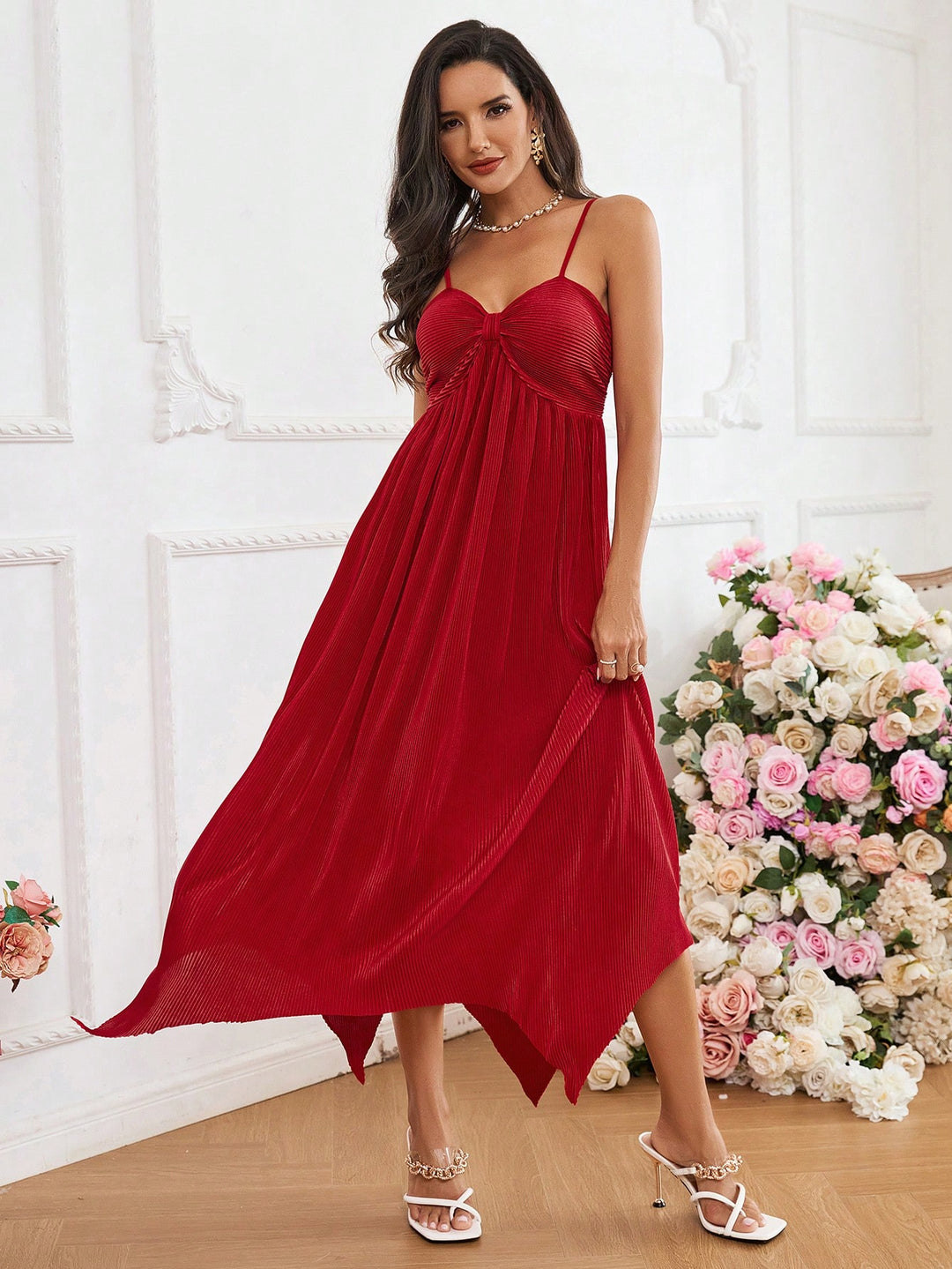 Rochie maxi SHEIN, roșu