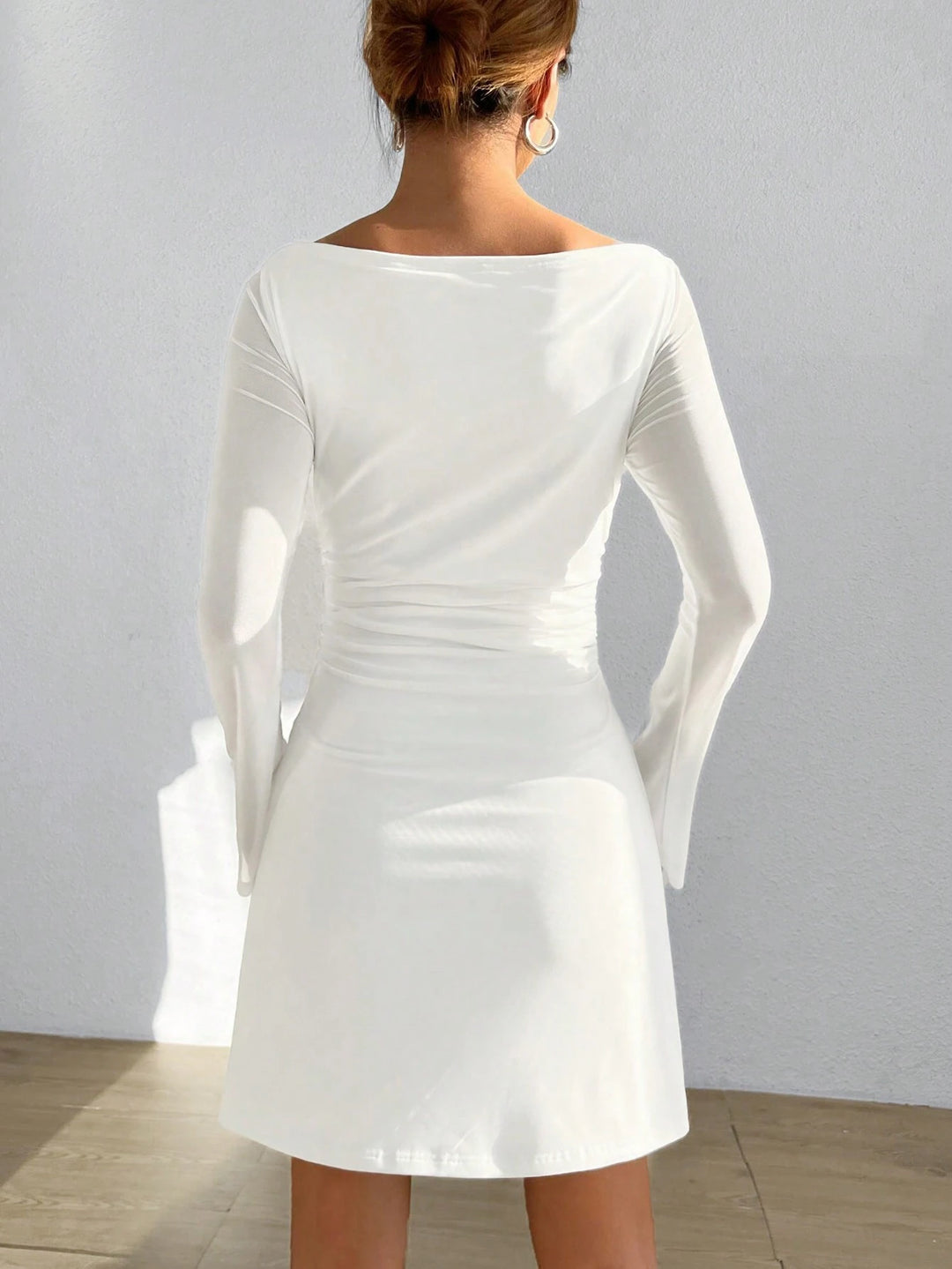 Rochie mini SHEIN, alb