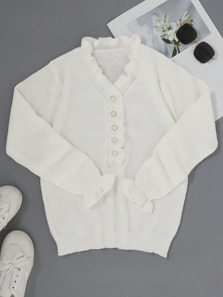Pulover SHEIN, alb