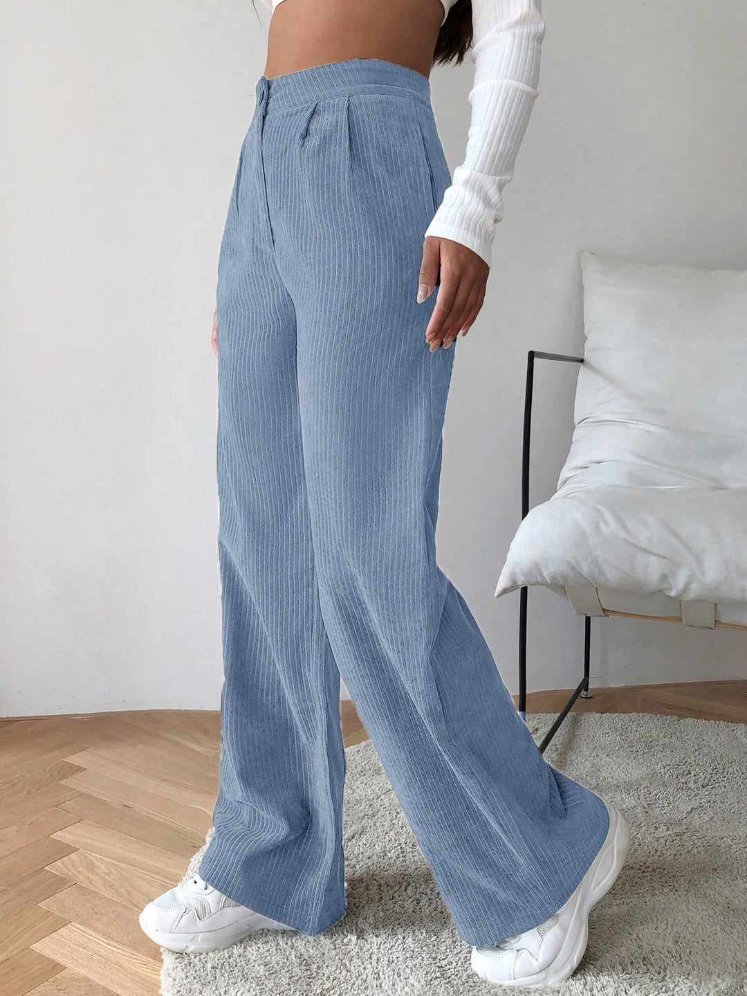 Pantaloni SHEIN, albastru