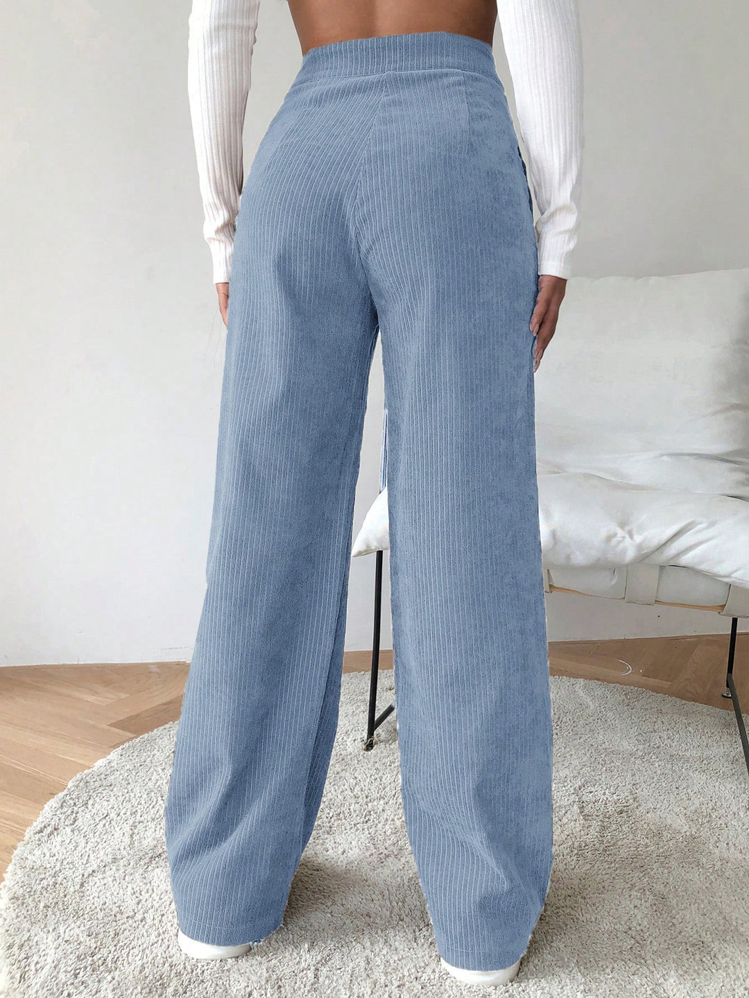 Pantaloni SHEIN, albastru