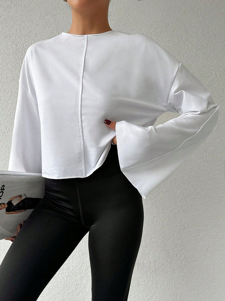 Bluză sport SHEIN, alb
