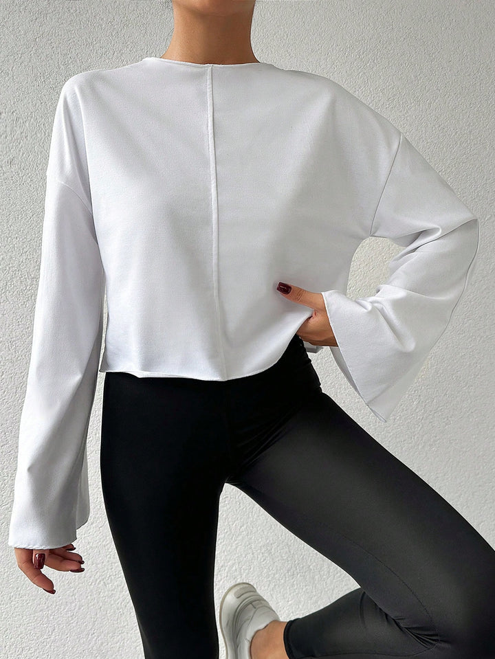 Bluză sport SHEIN, alb