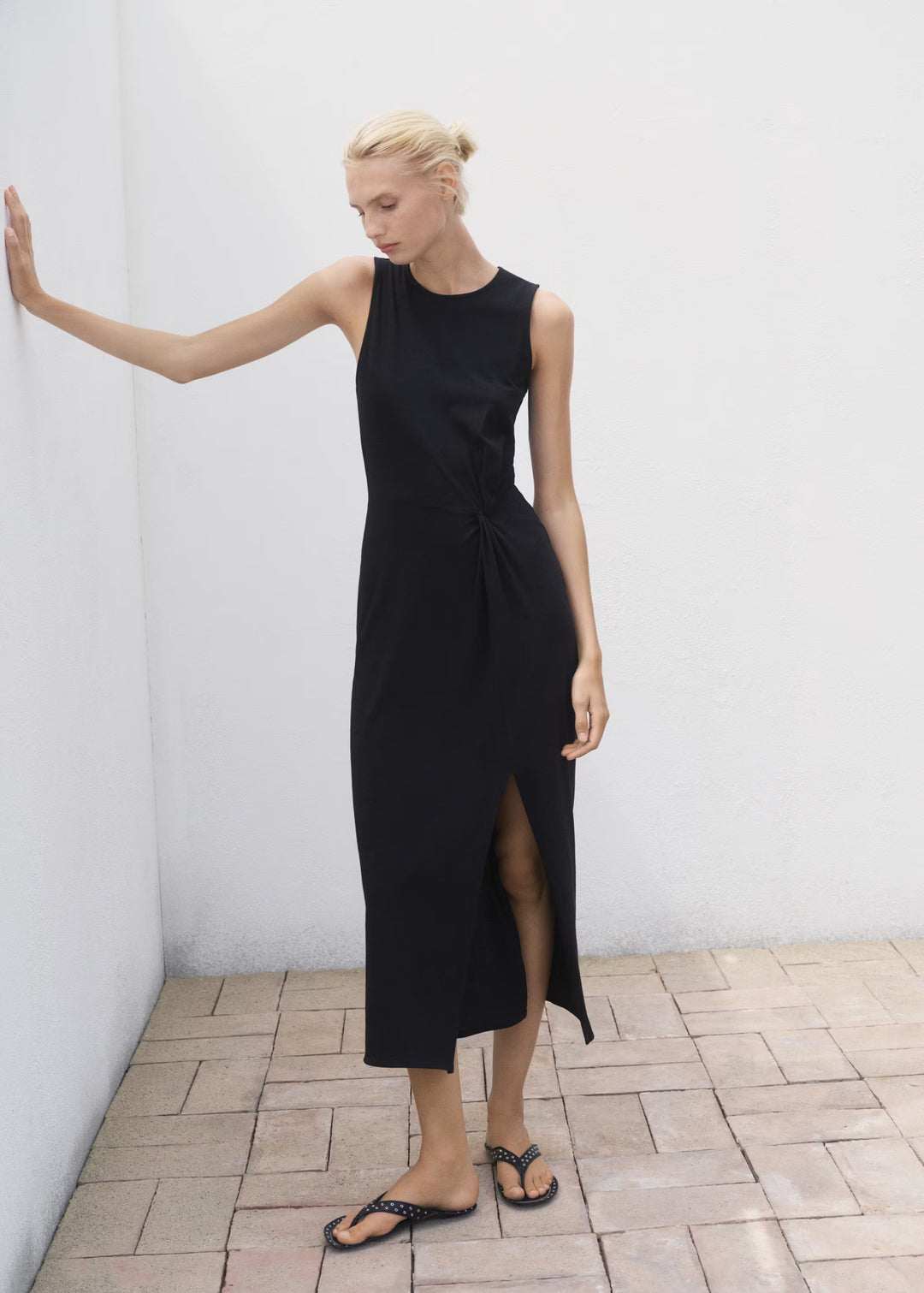 Rochie maxi MANGO, negru