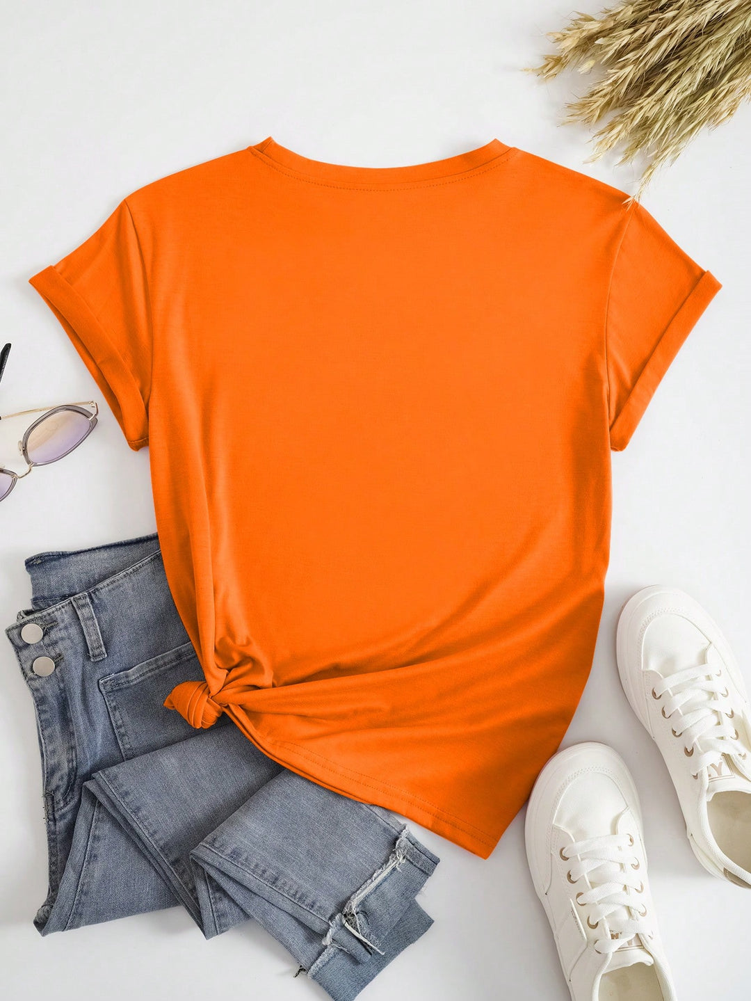 Tricou SHEIN, portocaliu
