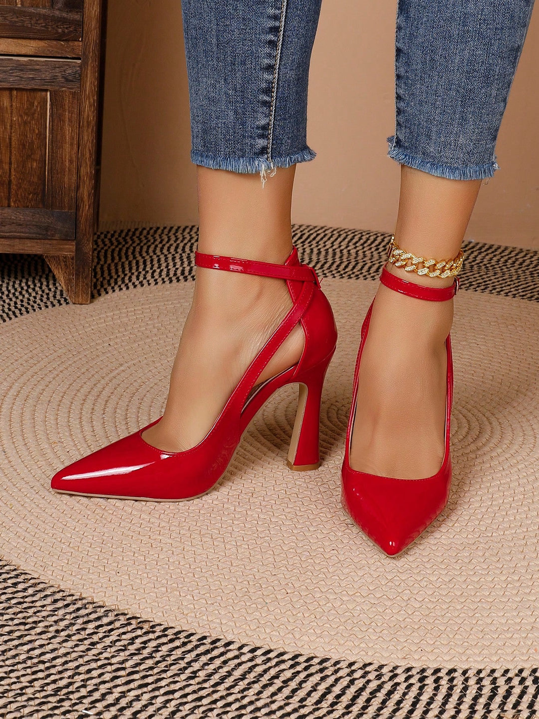 SHEIN High Heels, Red