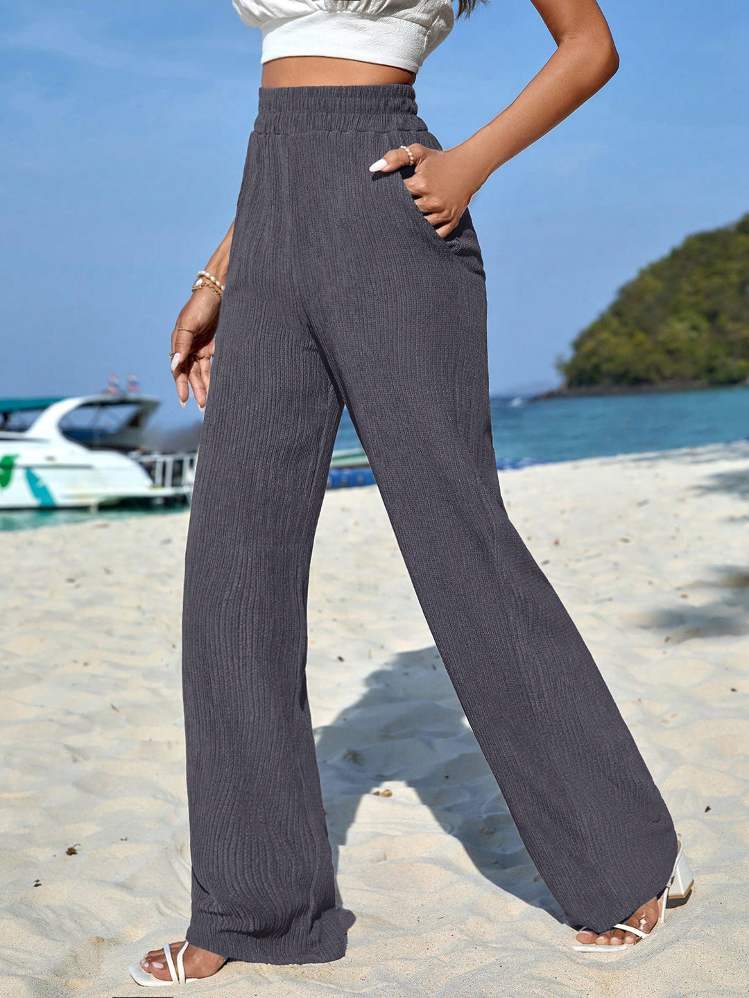 Pantaloni SHEIN, gri