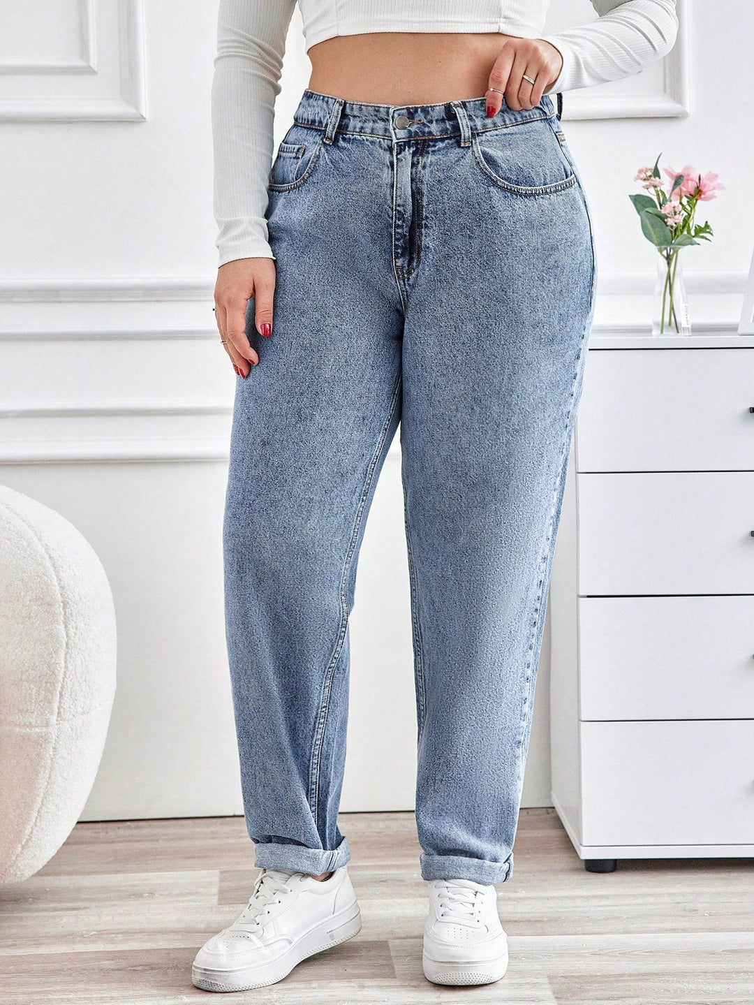 Jeans SHEIN, albastru